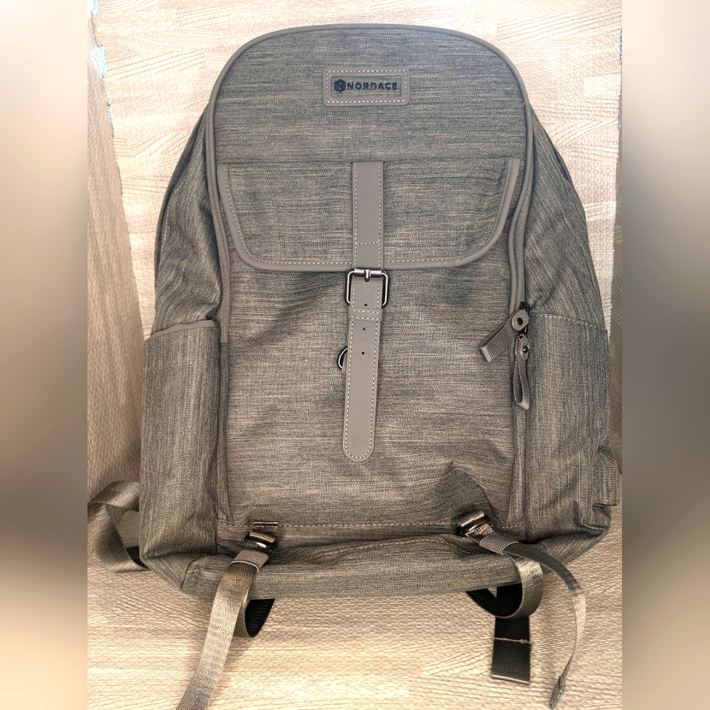 Nordace Comino Travel Backpack with USB Charging Port, Charcoal Gray